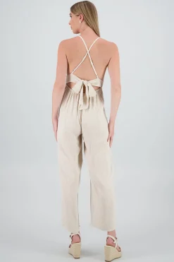 Jumpsuit corchet lino liso