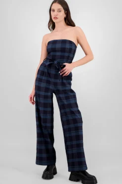 Jumpsuit cuadros detalle cinturon