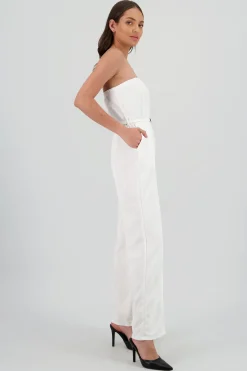 Jumpsuit liso con cinturon