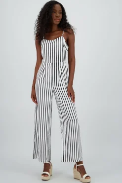 Jumpsuit rayas pierna amplia