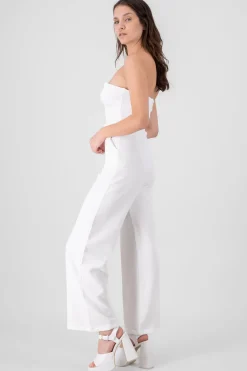 Jumpsuit strapless cierre espalda