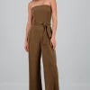 Jumpsuit strapless sastreado