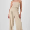 Jumpsuit strapless sastreado