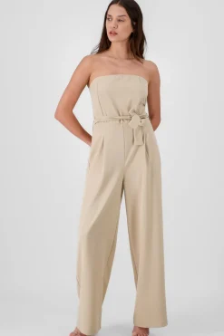 Jumpsuit strapless sastreado