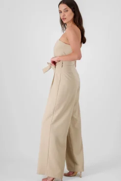 Jumpsuit strapless sastreado