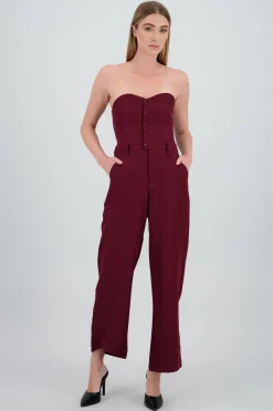 Jumpsuit strapples con botones