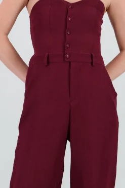 Jumpsuit strapples con botones
