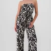 Jumpsuit strapples estampado