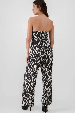 Jumpsuit strapples estampado