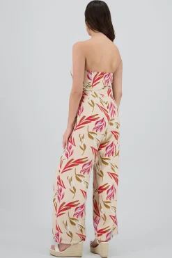 Jumpsuit strapples estampado flores
