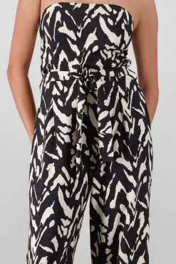 Jumpsuit strapples estampado