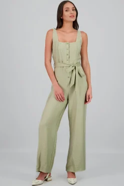 Jumpsuit tirantes gruesos detalle lazo