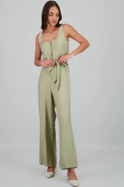 Jumpsuit tirantes gruesos detalle lazo
