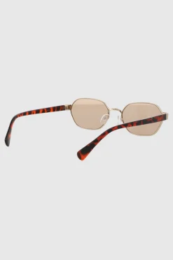 Lente ovalado marco metalico