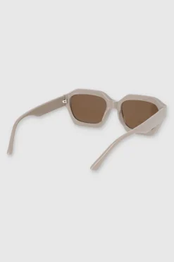 Lente Rectangular geometrico marco grueso