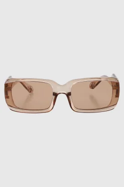 Lente rectangular monocromatico detalle metalico