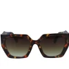 Lentes cuadrados oversize carey
