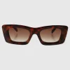 Lentes rectangulo cateye oversize