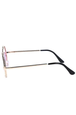 Lentes redondos metálicos