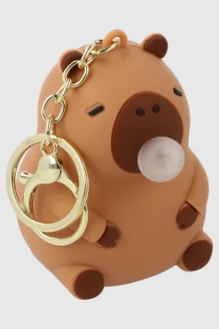Llavero capibara plastico chicle