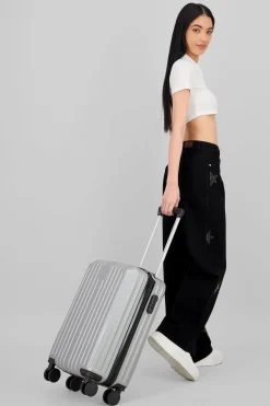 Maleta estructura rayas