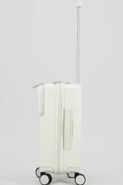 Maleta rayas compartimentos metálica