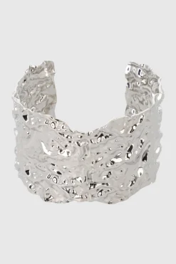 Maxi cuff textura martelinada