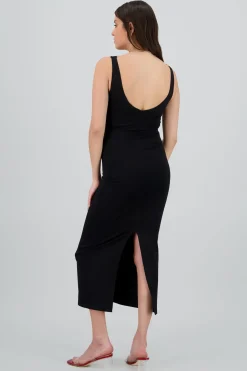 Maxi vestido bodycon escote en v