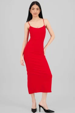 Maxi vestido bodycon liso