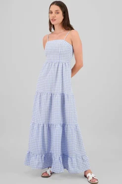 Maxi vestido cuadros