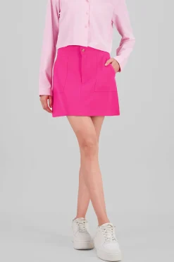 Mini falda sastreada detalle bolsas