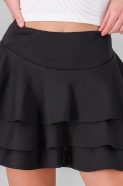 Mini falda triple olan