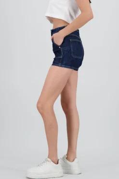 Mini short bolsa parche