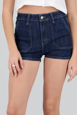 Mini short bolsa parche