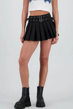 Minifalda doble cinturon