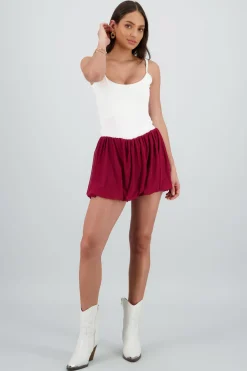 Minifalda globo mesh