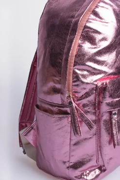 Mochila metalizada bolsillo