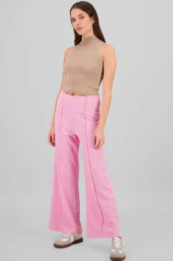 Pantalón Amplio Costura Frontal