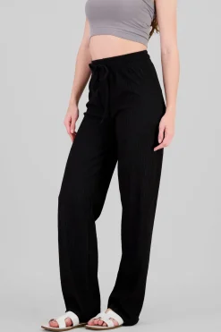 Pantalón amplio textura