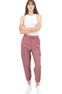 Pantalón Cargo Monocolor Bolsas