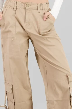 Pantalón cargo resorte en pretina