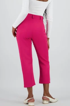 Pantalón Cintura Alta Capri Bolsas