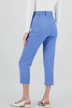 Pantalón Cintura Alta Capri Bolsas