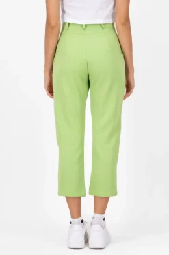 Pantalón Cintura Alta Capri Bolsas