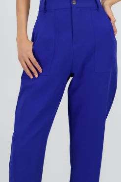 Pantalón Cintura Alta Capri Bolsas