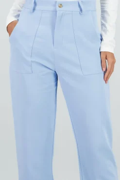 Pantalón Cintura Alta Capri Bolsas