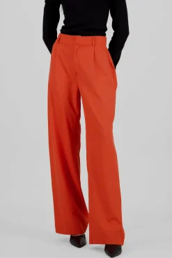 Pantalón Recto Pinzas Bolsillos