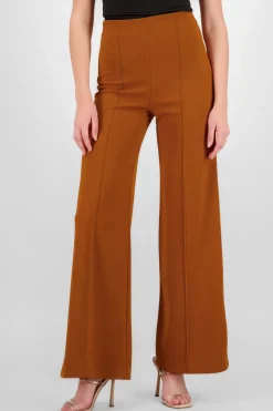 Pantalón Wide Leg Cintura Alta Costuras