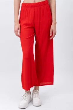 Pantalón Wide Leg Cintura Elástico