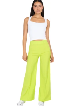 Pantalón Wide Leg Cintura Alta Costuras